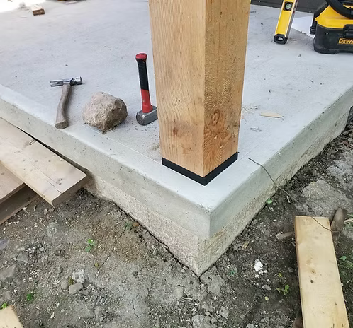 Post Base- Concealed Knife Plate